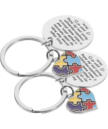 Toyvian 6 STK Key Pendants Keychain - Rustproof Steel Puzzle Jewelry Charm for Friendship & Awareness - Buy Online on SooperMarket.com