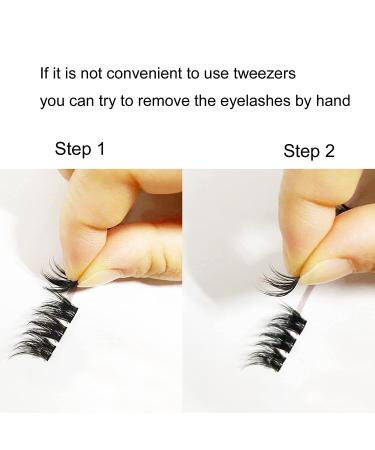 Dedila 120Pcs Handmade D Curl Wide Stem Individual False Eyelashes Cluster Set - 20mm Dramatic Volume Eye Lashes for DIY Home Extensions - Buy Online on SooperMarket.com