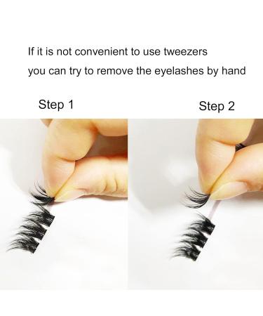 Dedila Large Pack Cluster Eyelash Extensions D Curl Wide Stem Mixed Set - 12-16mm | Dramatic Volume Individual False Eyelashes - Buy Online on SooperMarket.com