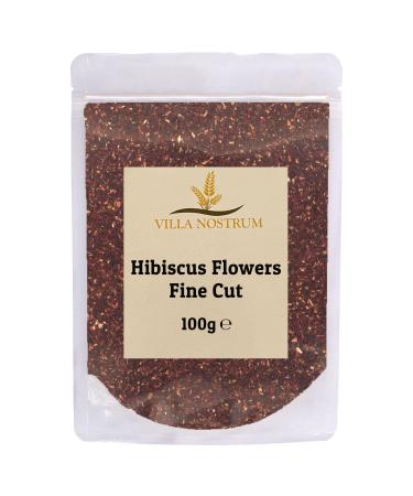Hibiscus Flowers Fine Cut Loose Tea 100g by Villa Nostrum