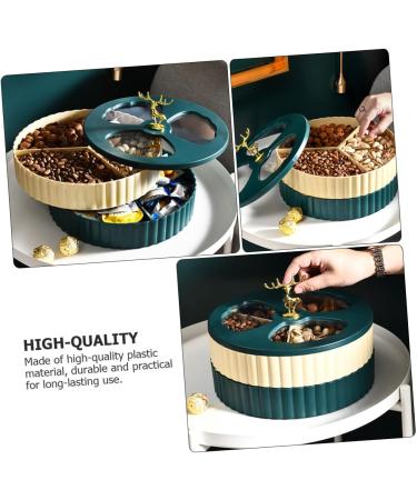 Alipis Box Dried Fruit Storage Box Snack Containers Cookie Plate Snack Tray to Rotate Tableware Nut - Buy Online on SooperMarket.com