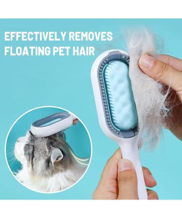4-in-1 Cat Brush with Water Tank | Darryy Multifunctional Animal Hair Removal Comb for Cleaning Massaging & Grooming - Buy Online on SooperMarket.com