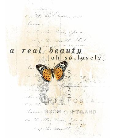 Script Pieces Overlay Rice Paper  8 x 10.5 inch - 6 x Different Printed Mulberry Paper Images 30gsm Visible Fibres for Decoupage Crafts Mixed Media Collage Art - Buy Online on SooperMarket.com