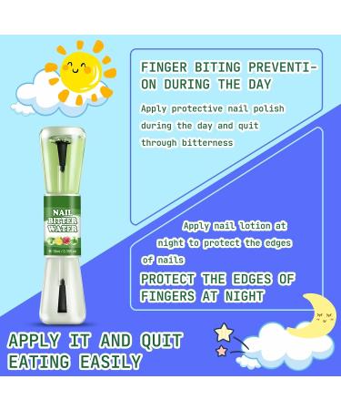 Anti Nail Biting Polish - Stop Nail Biting - Nail Biting Prevention for Teenagers & Adults - Nail Care Bitter Taste Safe Natural Plant Extract - Buy Online on SooperMarket.com