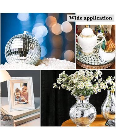 1500Pcs Self-Adhesive Silver Mirror Mosaic Sheets 39.4x1.57 - DIY Craft Decoration & Party Supplies - Buy Online on SooperMarket.com