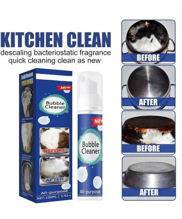 Super Cleaning Foam Super Magic Stain Remover Foam Cleaner Foaming Heavy Oil Stain Cleaner Kitchen Foam Cleaner All-Purpose Bubble Cleaner (3Pcs) - Buy Online on SooperMarket.com