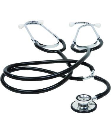 Veridian 05-132 Dual Head Stethoscope - Black Aluminum for Teaching & Training | International Shipping Available - Buy Online on SooperMarket.com