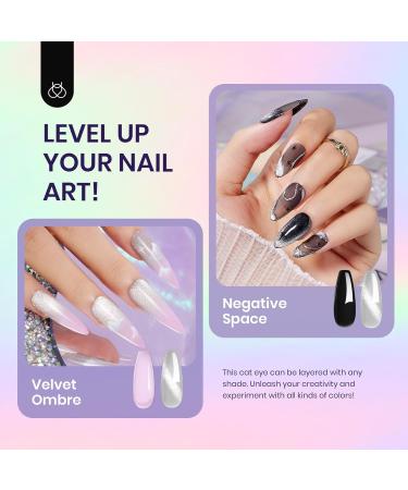 Beetles Cat Eye Gel Nail Polish 15ml Gel Polish Soak Off UV LED Nail Lamp 1 Color Silver Shimmer Velvet Gel Nail Polish Nail Art Manicure Salon DIY Gift for Girls-CL823-RE 15ml Silver Cat Eye Gel - Buy Online on SooperMarket.com