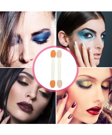 MUSISALY 100pcs Double Ended Eyeshadow Brush Eyeshadow Brush Sponge Double-sides Eye Brush Green Emulsion - Buy Online on SooperMarket.com