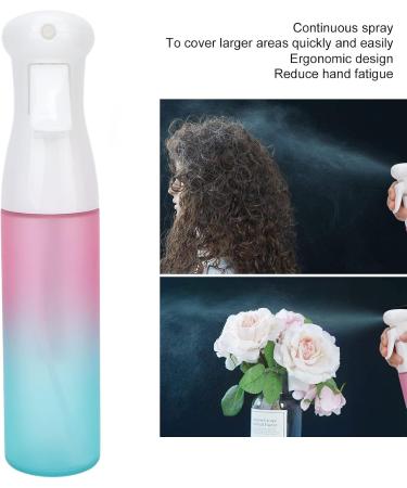 ANGGREK Spray Bottle 300ml Spray Bottle Reusable Proof Plastic Spray Bottle 360 Spray Continuous Mist Ergonomic for Hairstyling neating- Pink Green - Buy Online on SooperMarket.com