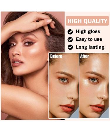 Liquid Highlighter Beauty Wand Cream Bronzer Highlighter Stick Contour Wand Soft Smooth Glossy Lightweight Long Lasting Waterproof Liquid Highlighter Stick Makeup Kit For Natural Nude Finish (03#Pearl White) - Buy Online on SooperMarket.com