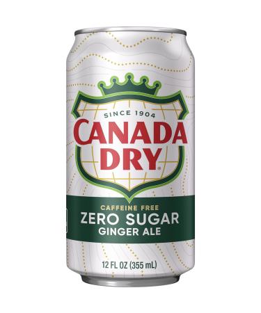 Canada Dry Zero Sugar Ginger Ale Soda 12 fl oz Cans 12 Pack - Refreshing Zero Sugar Drink Option - Buy Online on SooperMarket.com