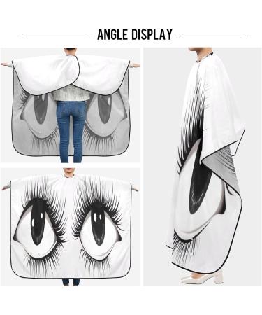 Kigai Cute Eyes Barber Cape - Waterproof Hair Cutting Cape for Men & Women | Professional Hairdressing with Adjustable Snap Closure - Buy Online on SooperMarket.com