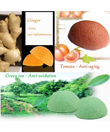 Lookathot Konjac Facial Sponge Natural Fiber Facial Cleansing & Exfoliating Beauty Sponges - Buy Online on SooperMarket.com