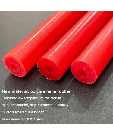 OWNALL Flexible Polyurethane Rubber Nunchucks for Adults | High Hardness & Elasticity with Steel Swivel Chain | Durable & Safe for Professionals - Red - Buy Online on SooperMarket.com
