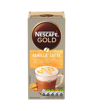 Nescaf Gold Vanilla Latte 5 x 18.5g (92.5g)