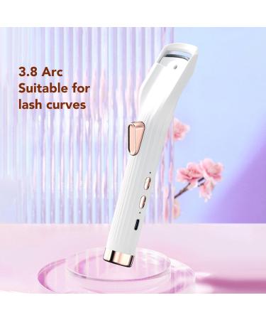 Verdant Touch Electric Eyelash Curler 2 in 1 Heated Eyelash Curler with Hair Dryer Larger Heating Silicone Pad Rechargeable Electric Lash Curler - Buy Online on SooperMarket.com