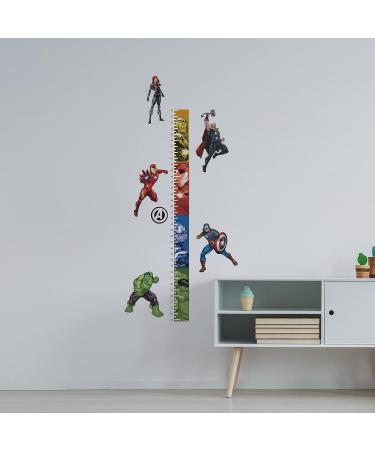 RoomMates RMK5198GC Growth Chart Peel and Stick Wall Decals For Kids - Avengers - Whimsical
