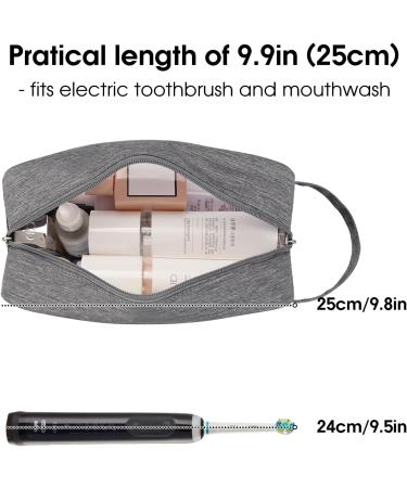 Narwey Clear Travel Toiletry Bag - Grey Makeup Organizer for Women on the Go - Buy Online on SooperMarket.com