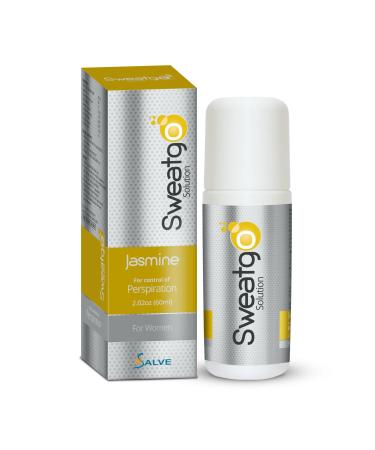 Sweat Go Rollon Antiperspirant | Jasmine For Women- (2.02 Oz/60ml)