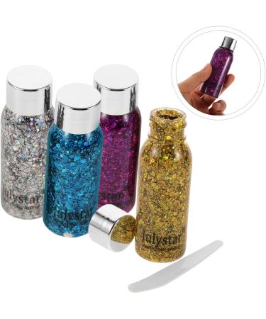 HAPINARY 4pcs Set Colorful Eye Shadow Body Glitter Spray Glitter Body Lotion Rainbow Face Glitter Liquid - Buy Online on SooperMarket.com