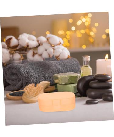 COOLHIYA Plastic Container pp soap draining rack household soap holder container travel Outdoor Fruit Dryer travel case water filter Toiletries sponge soap dish with lid Storage Box As Shown 7x10.5x3.5cm - Buy Online on SooperMarket.com