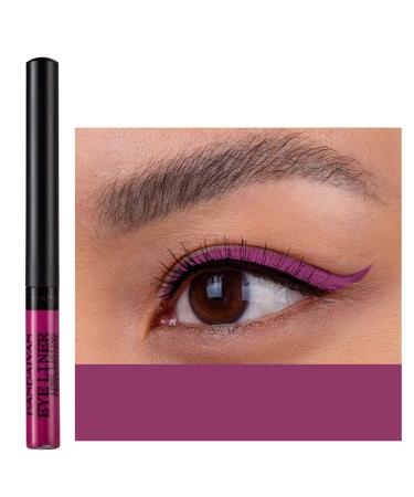DekRion Liquid Eyeliner  Matte Colored Eyeliners  Purple-Red Eyeliner  White Black Red Brown Green Purple Waterproof High-pigmented Colorful Eyeliners Eye Makeup (17Purple-Red)