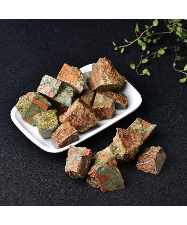 Specimen Rough Natural Raw Stones Crystals Flower Green Stone ReikiGemstone Flowerpot Fish Tank Home DecorStone Full of Texture (Size : 100g) - Buy Online on SooperMarket.com