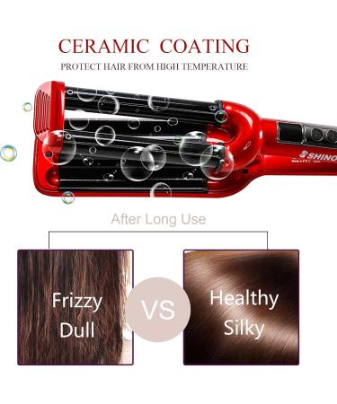 Mannice 3 Barrel Ceramic Hair Iron - 0.6 inch Curling Iron for Instant Curls | Perfect Gift for Valentine's Day & Mother's Day - Buy Online on SooperMarket.com