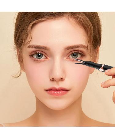 Electric Eyelash Curler | Anti-Scald USB Eye Lash Lift & Heat Tool - Eye Lash Enhancer Electric Curling Tool for Beauty Salon Barbershop Travel Black - Buy Online on SooperMarket.com