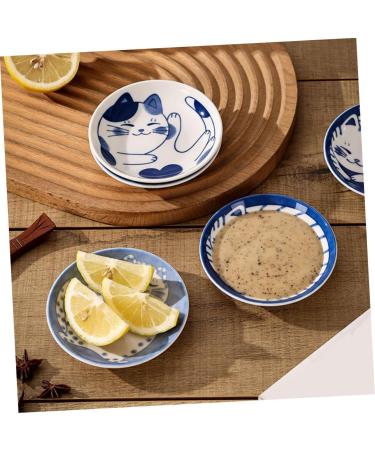 Alipis 4pcs Soy Sauce Dish Sushi Sauce Dishes Dessert Plates Snack Dish Ceramic Dipping Bowls Ceramic Cat Bowls Appetizer Dishes Side Dish Cake Plates Ceramics Dipping Sauce Household - Buy Online on SooperMarket.com
