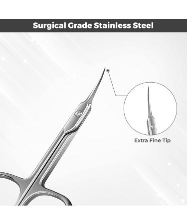 1st Deer Nail Scissors - Stainless Steel Cuticle Scissors for Manicure and Pedicure Perfect Pointed Beauty Scissors for Eyelash Grooming Eyebrows Nose Hair Finger & Toe Nail Care 1.0 count - Buy Online on SooperMarket.com