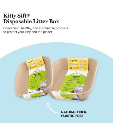 Kitty Sift Disposable Sifting Litter Box & Liners - Large - 6 Piece Set - Buy Online on SooperMarket.com