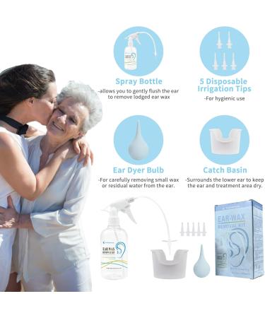 TopQuaFocus 500ml Earwax Remover Ear Cleaner Irrigation Tool Ear wax Removal Flushing System Earwax Cleaning Spray Bottles Ear Flush System for Adults & Kids (16.9oz) - Buy Online on SooperMarket.com