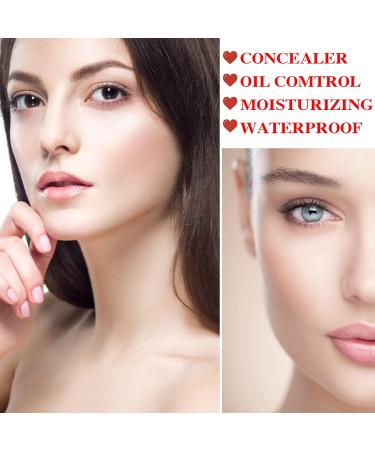 Mushroom Head Air Cushion CC Cream Foundation Moisturizing BB Cream Foundation Makeup Long Lasting CC Cream Liquid Foundation Matte Concealer Foundation Suitable for All Skin Types(Natural) - Buy Online on SooperMarket.com