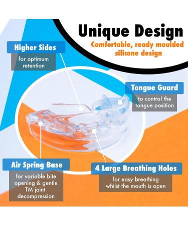 The Original Acusnore Anti Snore 6 Spring Mouth Piece Guard With Anti Bacterial Storage Case Included- Immediate Relief From Apnea Snoring Heaving Breathing & Grinding Teeth- Patented Design - Buy Online on SooperMarket.com