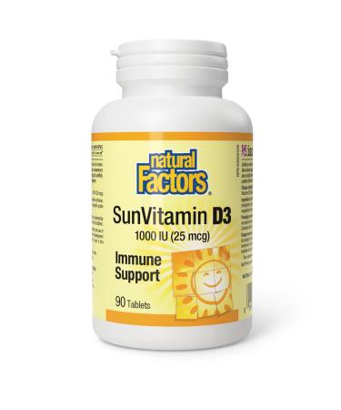 SunVitamin D3 Tablets 1000 IU (90Tablets)