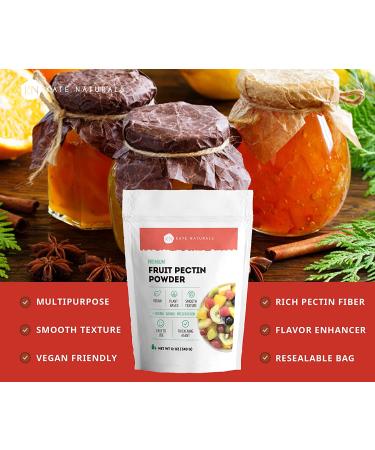 Kate Naturals Fruit Pectin for Canning Jam & Jelly - 12oz | 100% Natural Vegan Powder for Gummies, Jellies & Marmalades with Fiber - Buy Online on SooperMarket.com