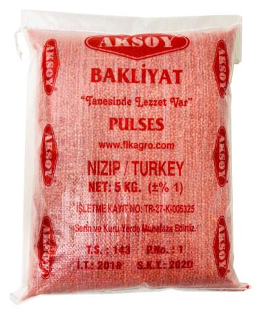 Aksoy Red Whole Lentils 5KG 5.0 Kilograms