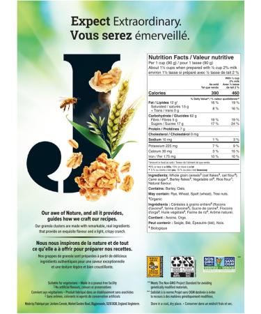 Jordans Organic Morning Crisp Granola Cereal - Outrageous Oats 375g Outrageous Oats 450 g (Pack of 1) - Buy Online on SooperMarket.com