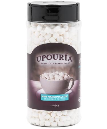 Upouria Mini Marshmallows Shakeable Topping 2.5 Ounce Jar 2.5 oz (Pack of 1)
