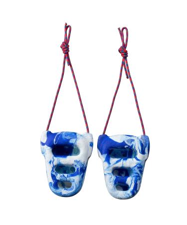 Metolius Rock Rings 3D Light Blue/Blue Swirl One Size