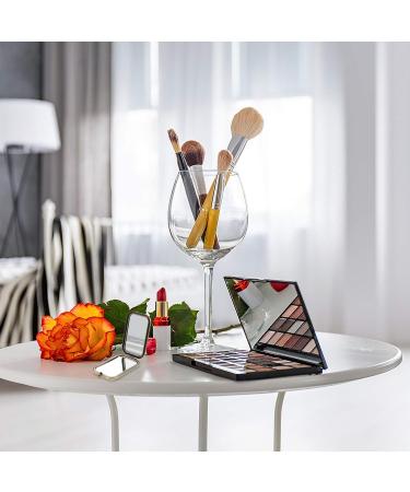 Lurrose Double Sided Vintage Handheld Makeup Mirror - Metal Cosmetic Mirror for Women - Buy Online on SooperMarket.com
