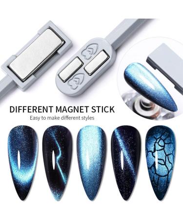 lmoikesz Nail Magnets Stick Cat Eyes Double-Headed Manicure Tool Multi-function Effect Powerful for Home Salon Studio Decor - Buy Online on SooperMarket.com