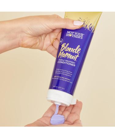 Not Your Mother's Blonde Moment Shampoo & Conditioner Set - 8 fl oz - Purple Formula for Blondes - Reduces Brass, Enhances Shine & Moisturizes Hair - 2-Pack - Buy Online on SooperMarket.com