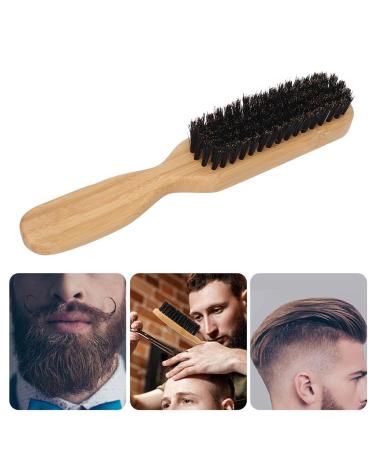 Premium Men's Beard & Hair Brush Set - Wooden & Bamboo Grip Soft Bristles for Facial Cleaning & Beard Styling - Buy Online on SooperMarket.com