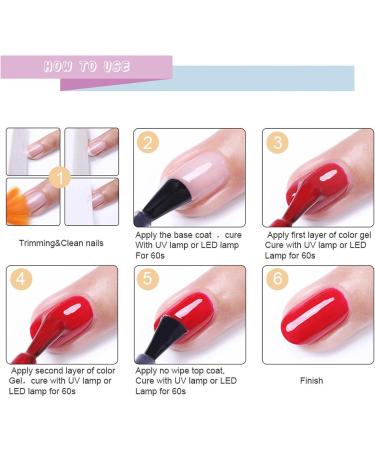 Pink Gel Nail Polish - Pink Nail Polish - Baby Pink Light Pink Pale Pink Nail Vanish - Soak Off UV LED Gel Nail Polish - Long Lasting Nail Art DIY Home (15ml) - Buy Online on SooperMarket.com