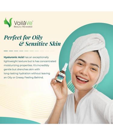 VoilaVe Hyaluronic Acid Serum | Anti-Aging & Hydrating Face Serum with Vitamin C | Reduce Dark Spots & Acne | Wrinkle-Reducing & Brightening 1 Oz - Buy Online on SooperMarket.com