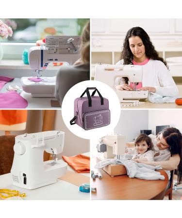 WITSTEP Sewing Machine Case Portable Travel Tote Bag for Singer/KPCB Mini Machine & Accessories in Purple with Adjustable Strap & Pockets - Buy Online on SooperMarket.com
