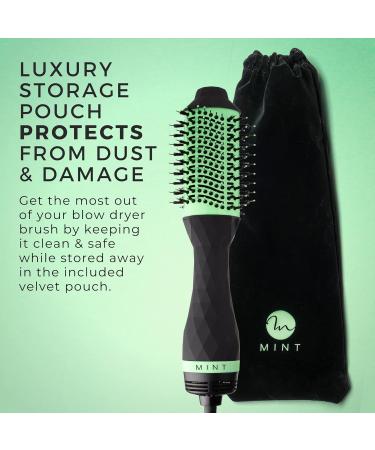 Buy MINT Professional 5-in-1 Ionic Hair Dryer Brush - Frizz Eliminating Black & Mint Green - Perfect for Fine & Thick Hair - Buy Online on SooperMarket.com